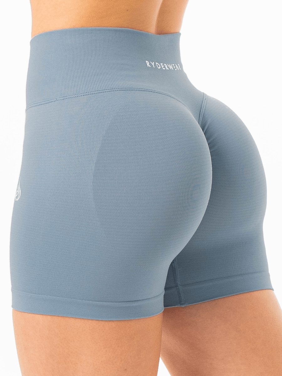 Ryderwear Sculpt Seamless Shorts - Steel Blue