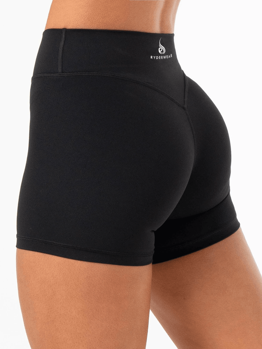 Ryderwear NKD Mid Rise Shorts - Black