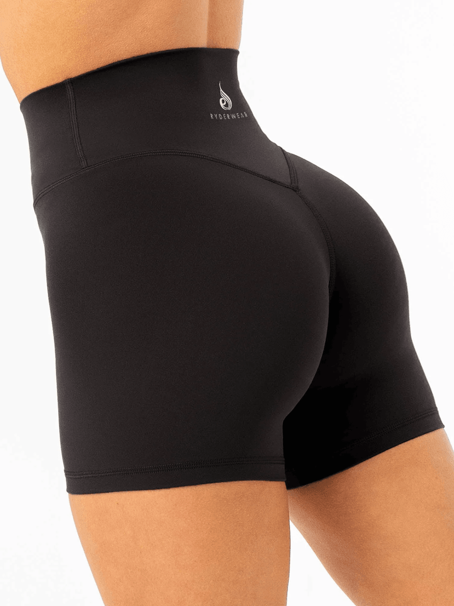 Ryderwear NKD High Waisted Shorts - Black
