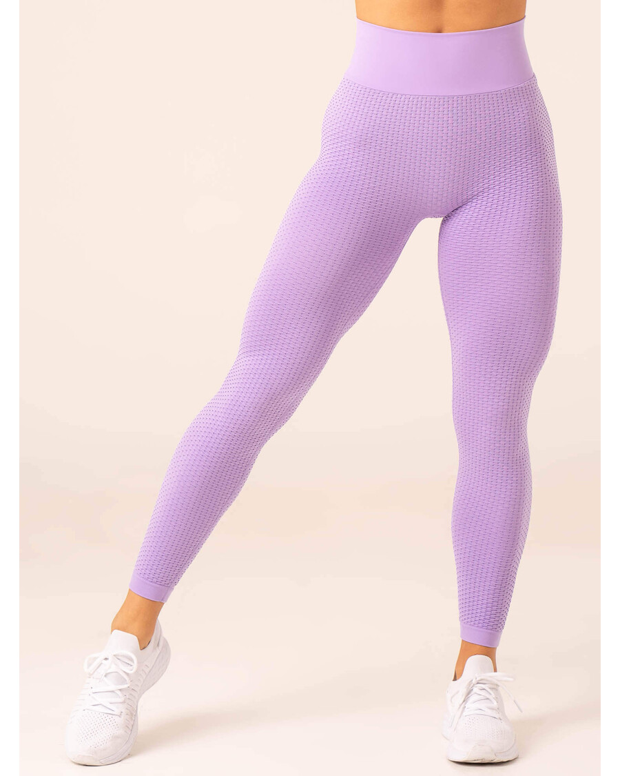 Ryderwear Honeycomb Scrunch Seamless Leggings - Lavender