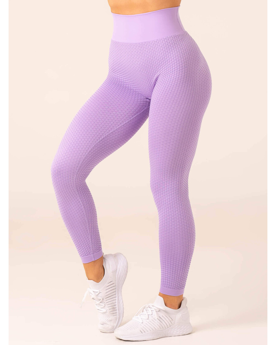 Ryderwear Honeycomb Scrunch Seamless Leggings - Lavender