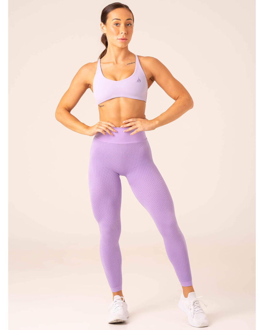 Ryderwear Honeycomb Scrunch Seamless Leggings - Lavender