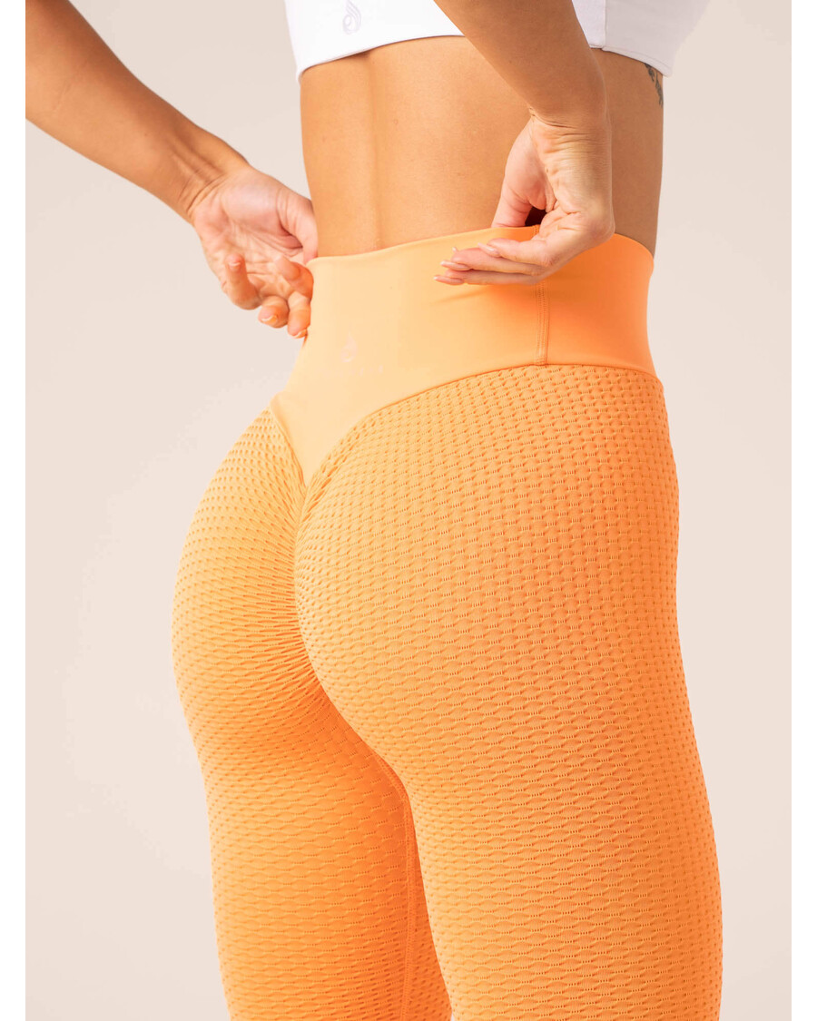 Ryderwear Honeycomb Scrunch Seamless Leggings - Mango