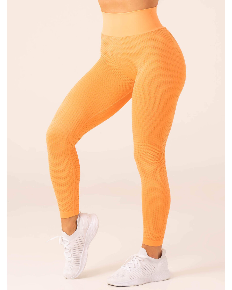Ryderwear Honeycomb Scrunch Seamless Leggings - Mango