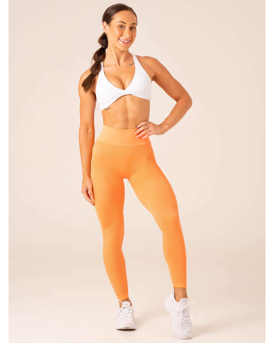 Ryderwear Honeycomb Scrunch Seamless Leggings - Mango