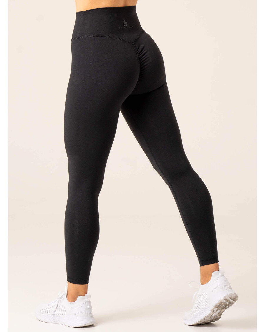 Ryderwear Momentum Cross Over Scrunch Leggings - Black