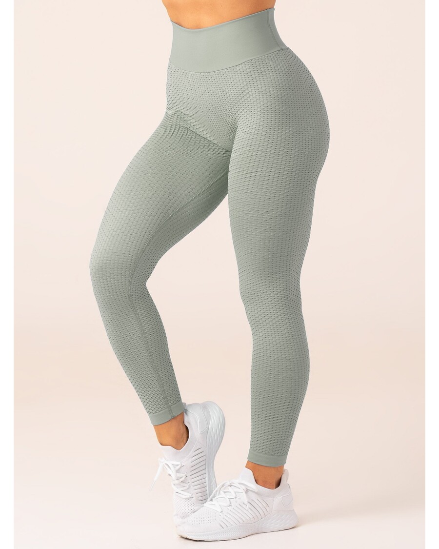 Ryderwear Honeycomb Scrunch Seamless Leggings - Sage