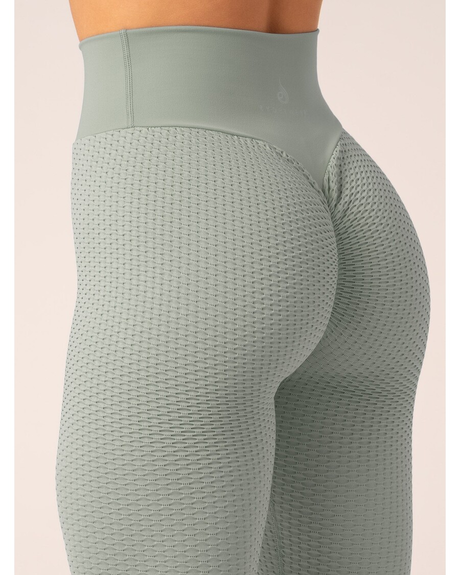 Ryderwear Honeycomb Scrunch Seamless Leggings - Sage