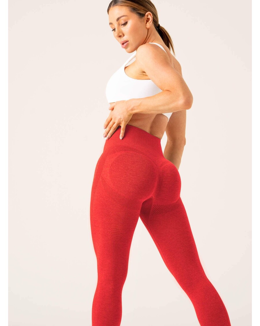 Ryderwear Evolve Seamless Leggings - Red Marl