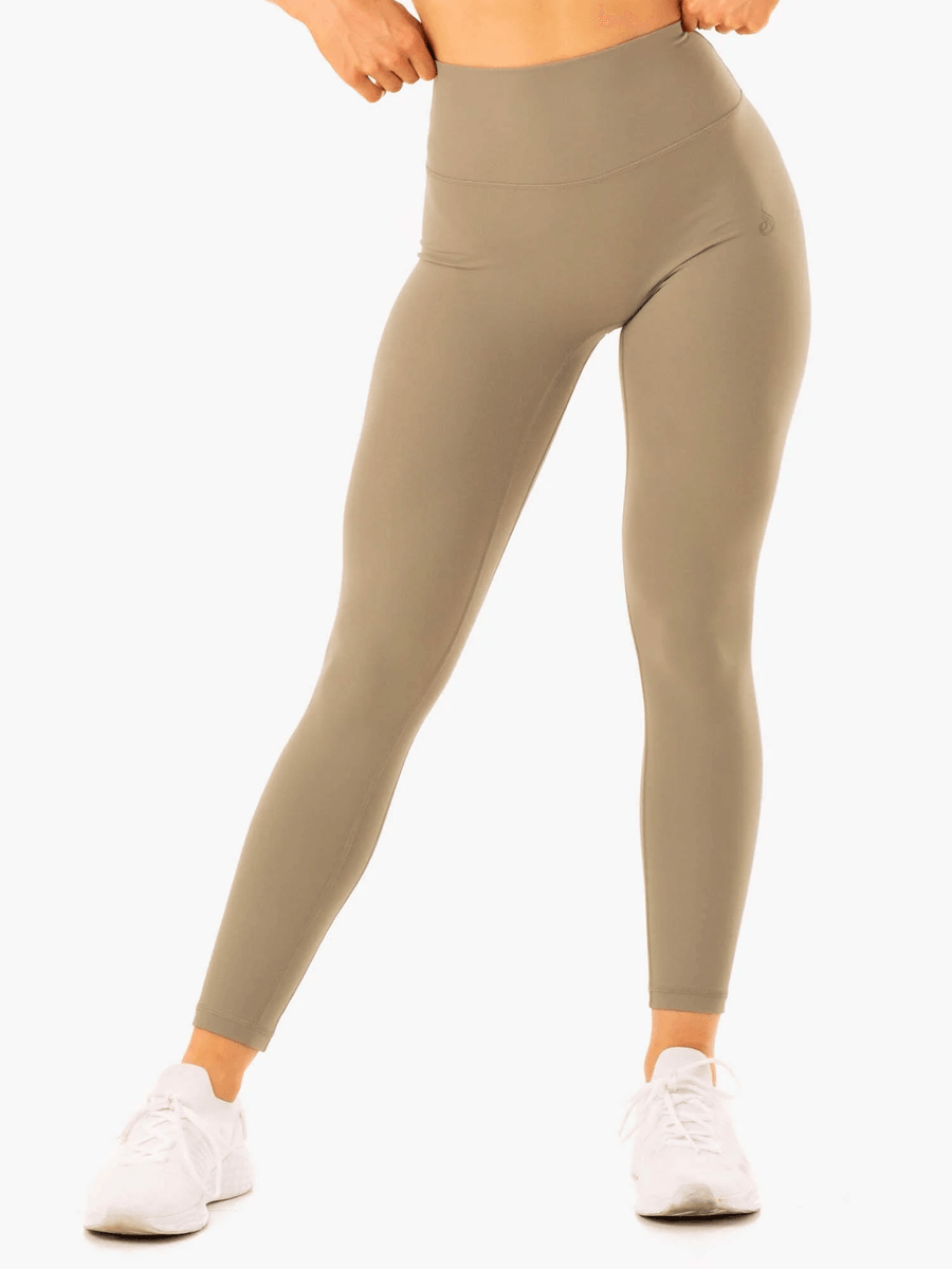 Ryderwear Nkd Refine Hög Midja Leggings - Khaki