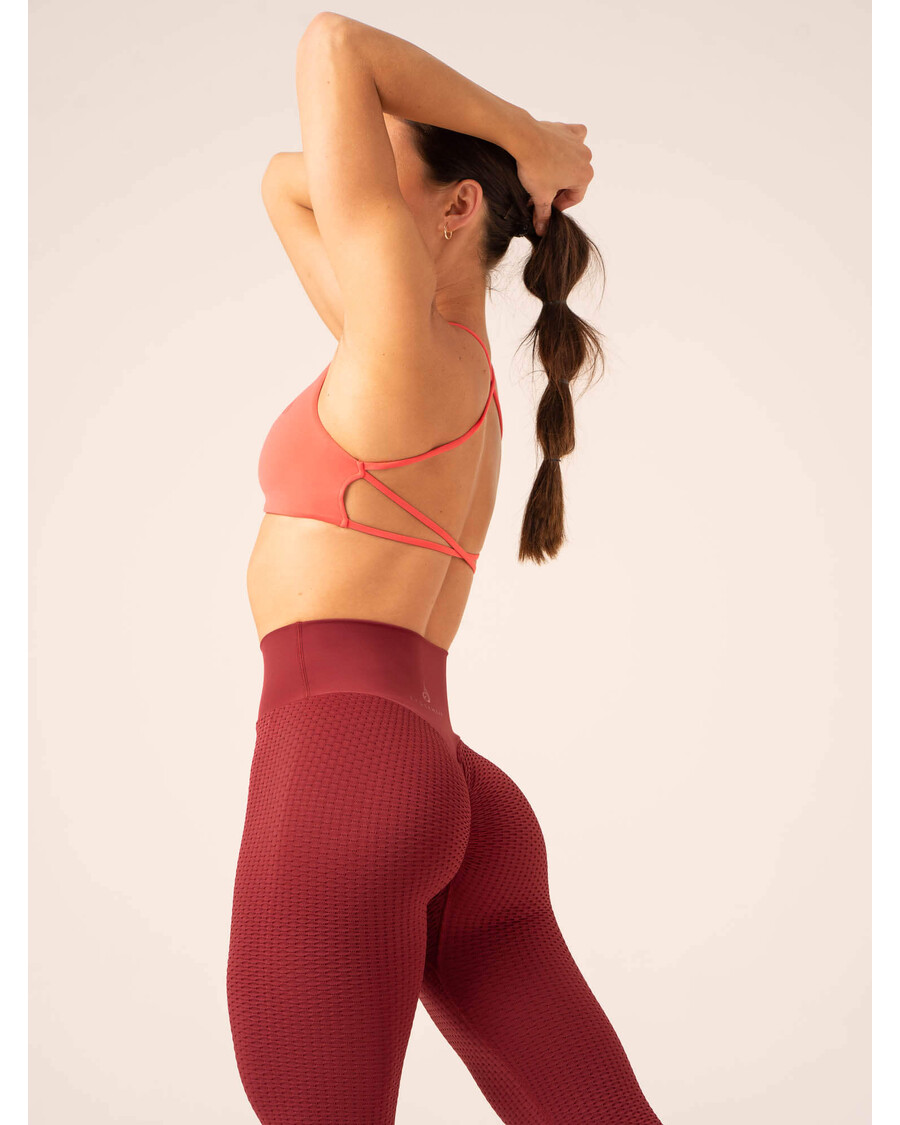 Ryderwear Honeycomb Scrunch Seamless Leggings - Berry