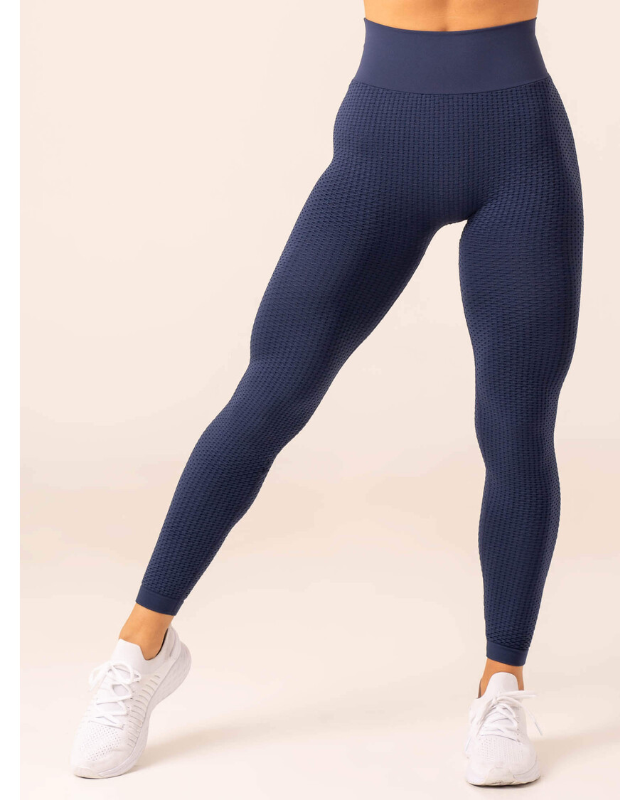 Ryderwear Honeycomb Scrunch Seamless Leggings - Navy