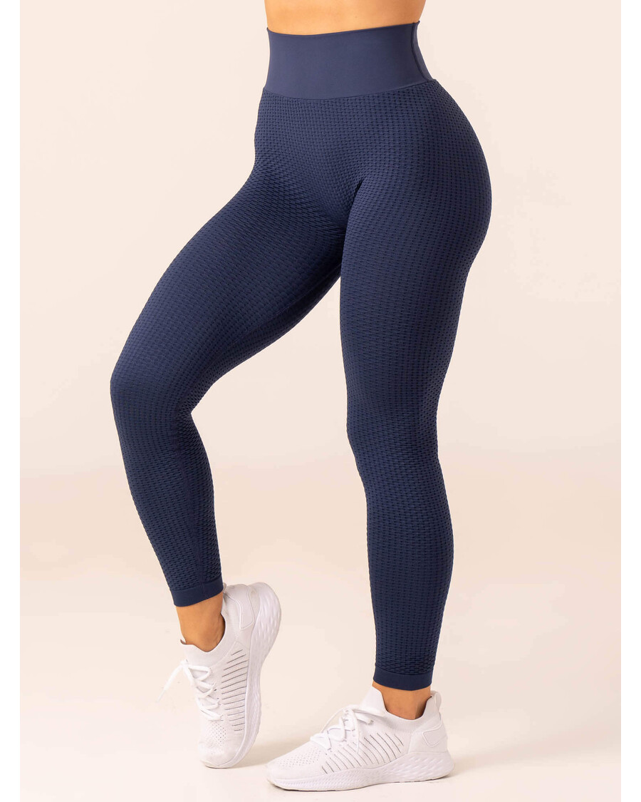 Ryderwear Honeycomb Scrunch Seamless Leggings - Navy