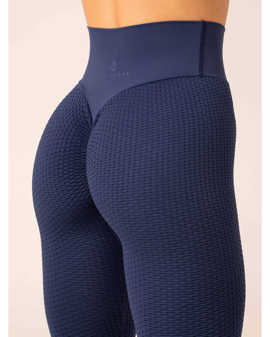 Ryderwear Honeycomb Scrunch Seamless Leggings - Navy