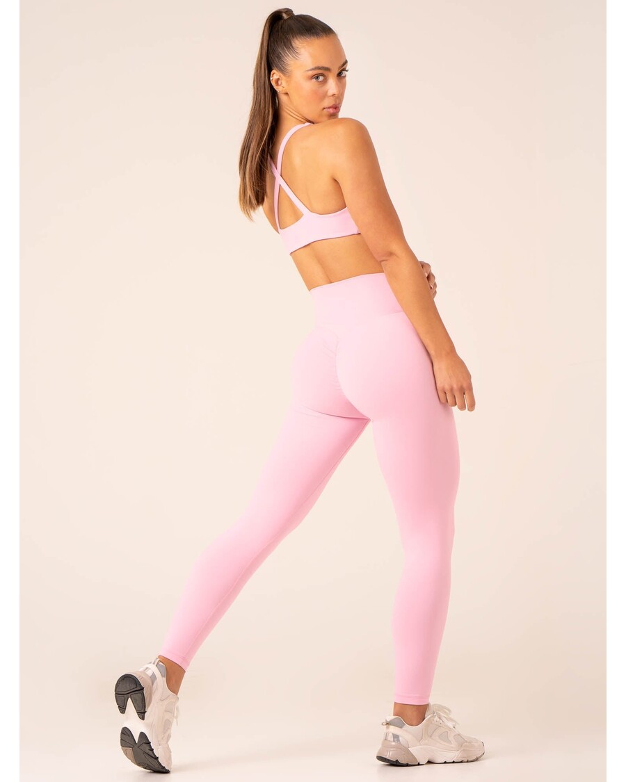 Ryderwear Momentum Cross Over Scrunch Leggings - Candy Pink