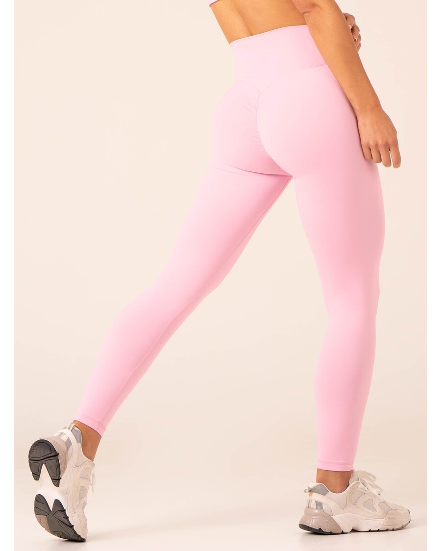 Ryderwear Momentum Cross Over Scrunch Leggings - Candy Pink