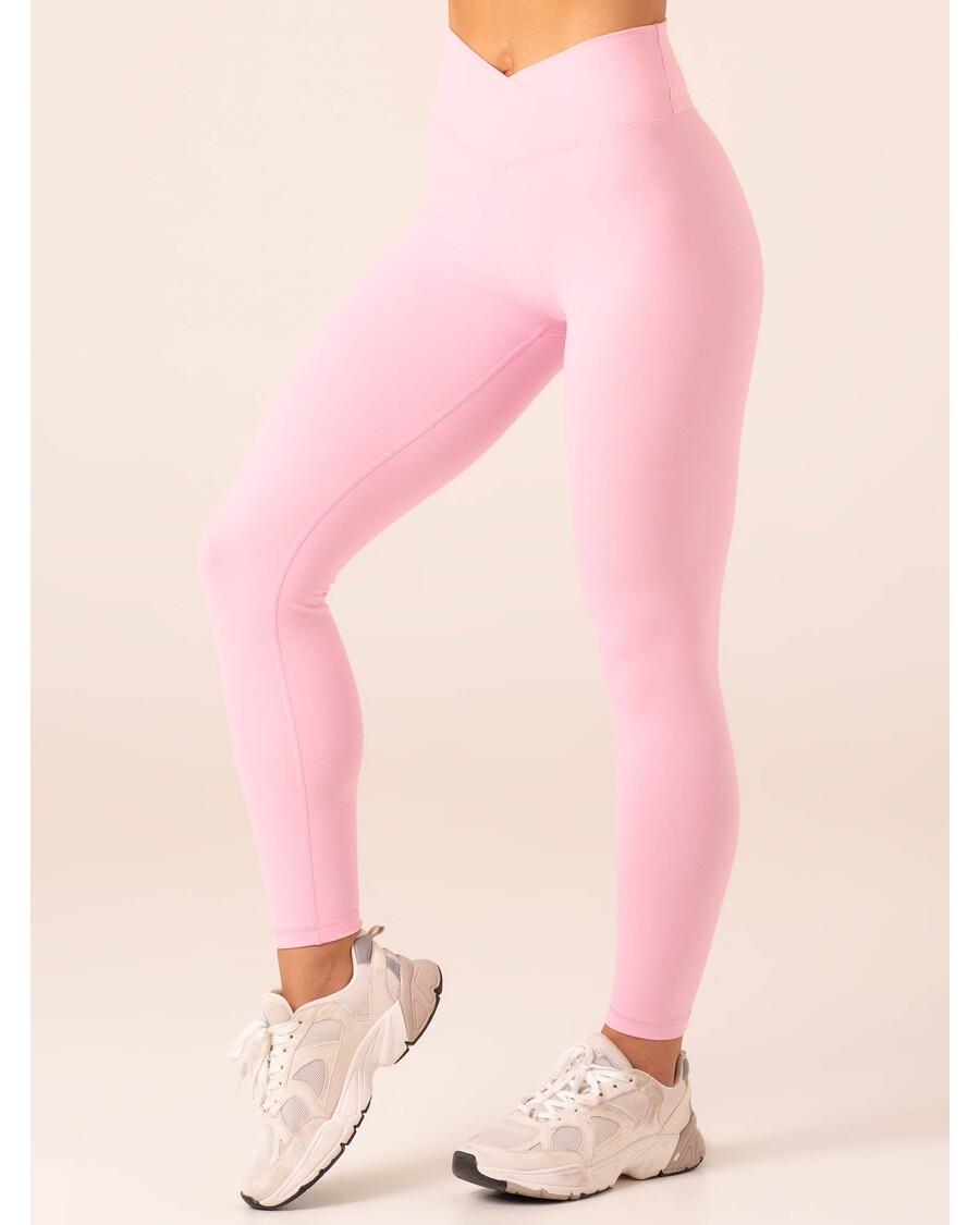 Ryderwear Momentum Cross Over Scrunch Leggings - Candy Pink