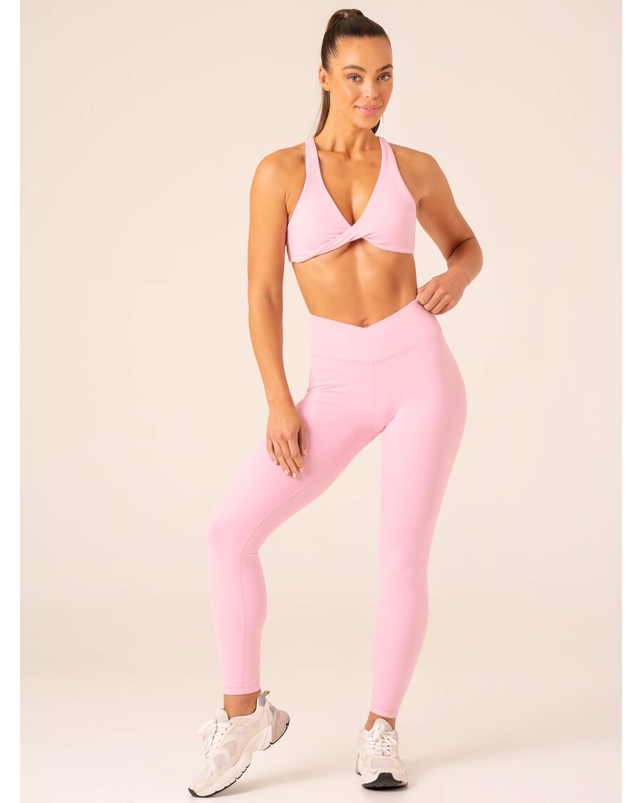 Ryderwear Momentum Cross Over Scrunch Leggings - Candy Pink