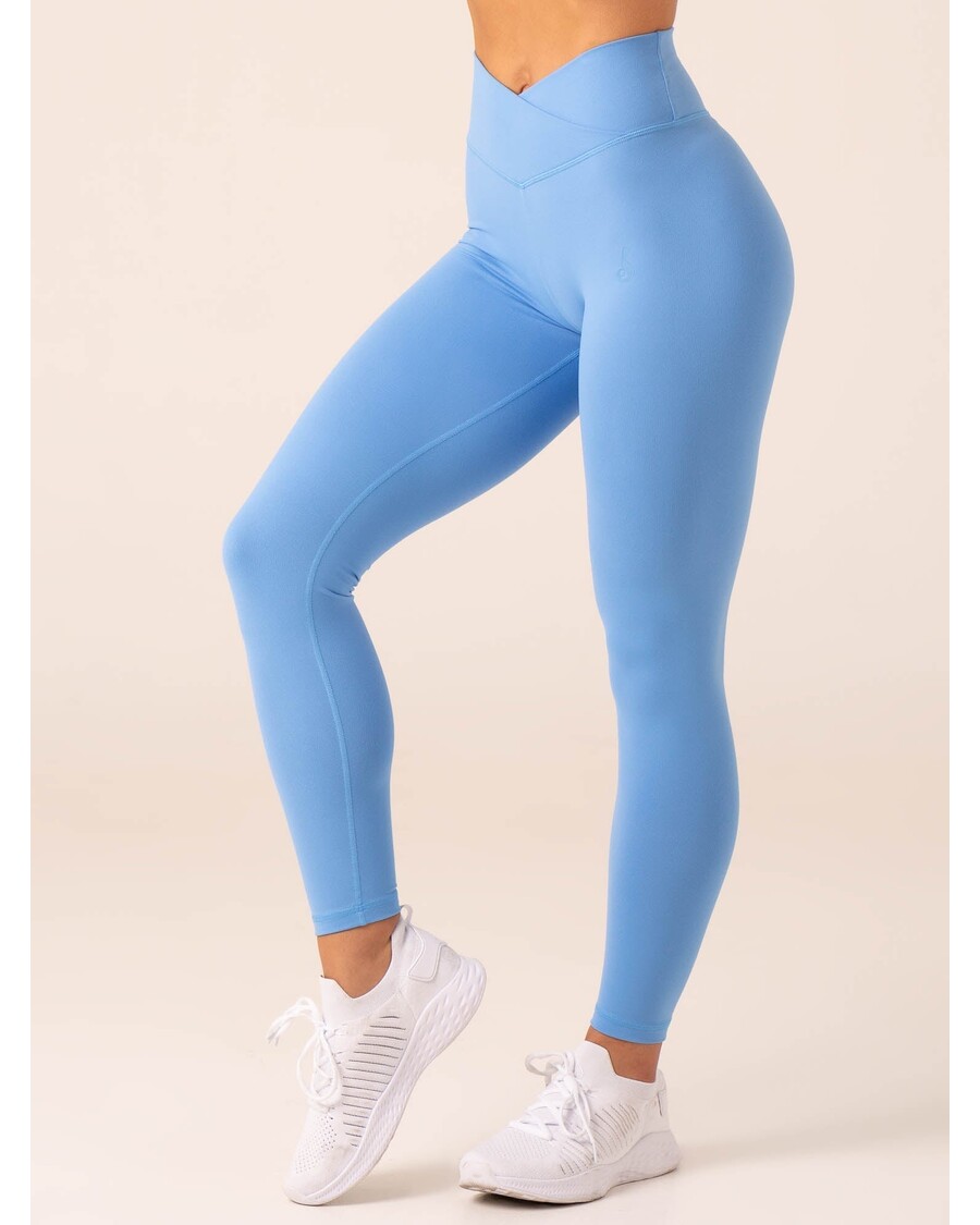 Ryderwear Momentum Cross Over Scrunch Leggings - Bright Blue