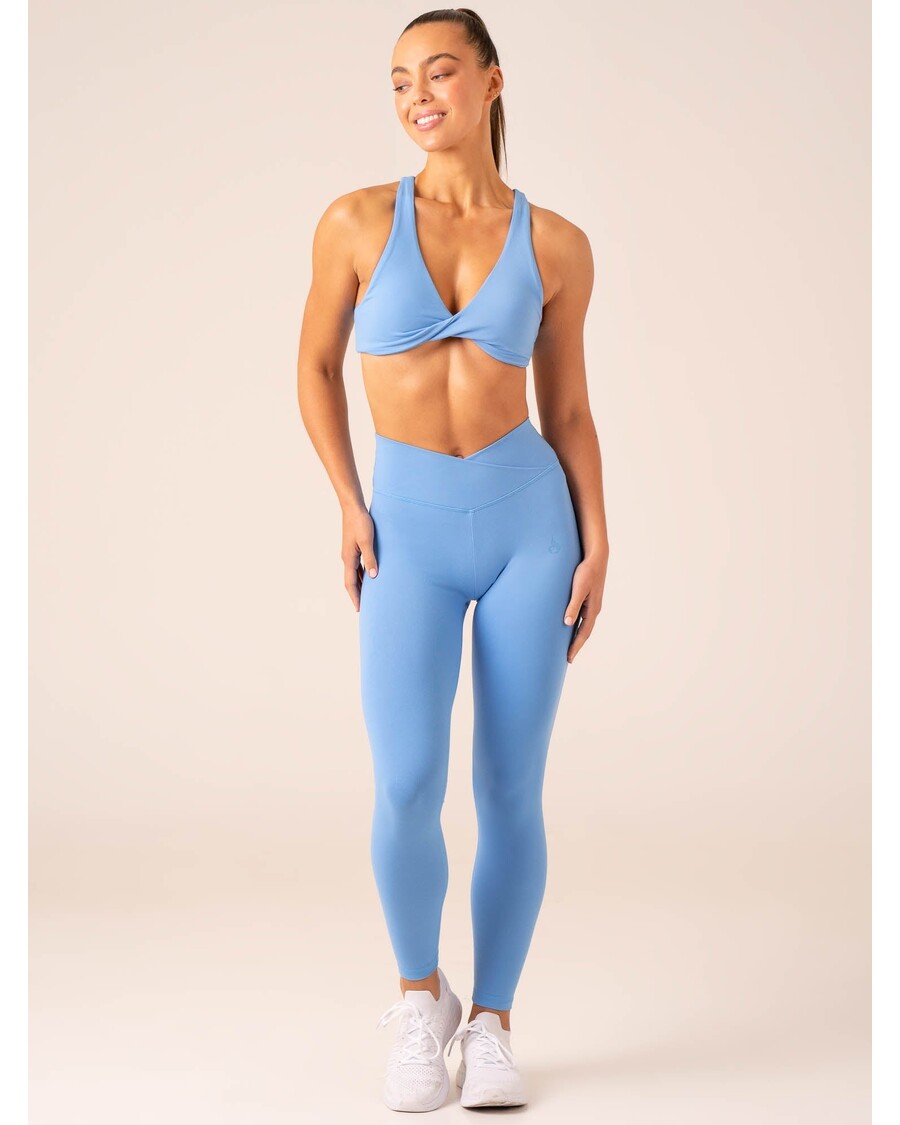 Ryderwear Momentum Cross Over Scrunch Leggings - Bright Blue