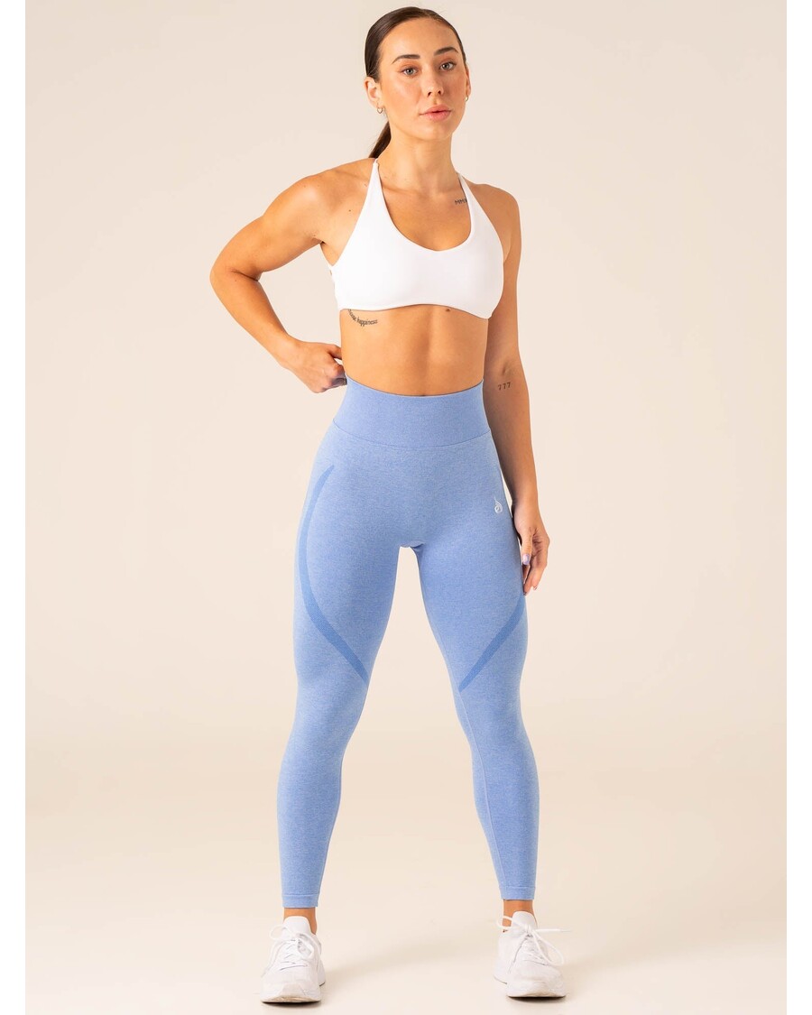 Ryderwear Sculpt Sömlösa Leggings - Blå Märgel