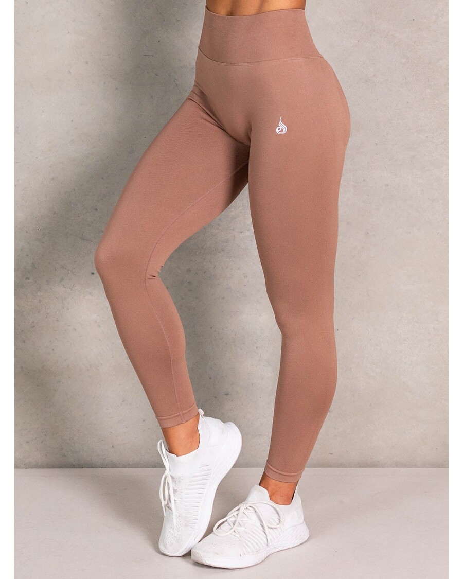 Ryderwear Legging Lift Bbl Com Franzido Sem Costura - Amêndoa