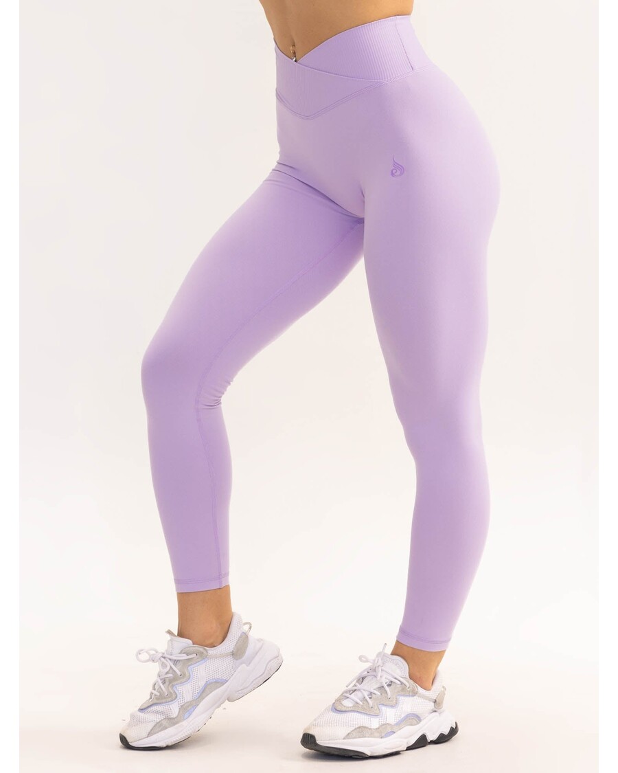 Ryderwear Activate Cross Over Scrunch Leggings - Lavender