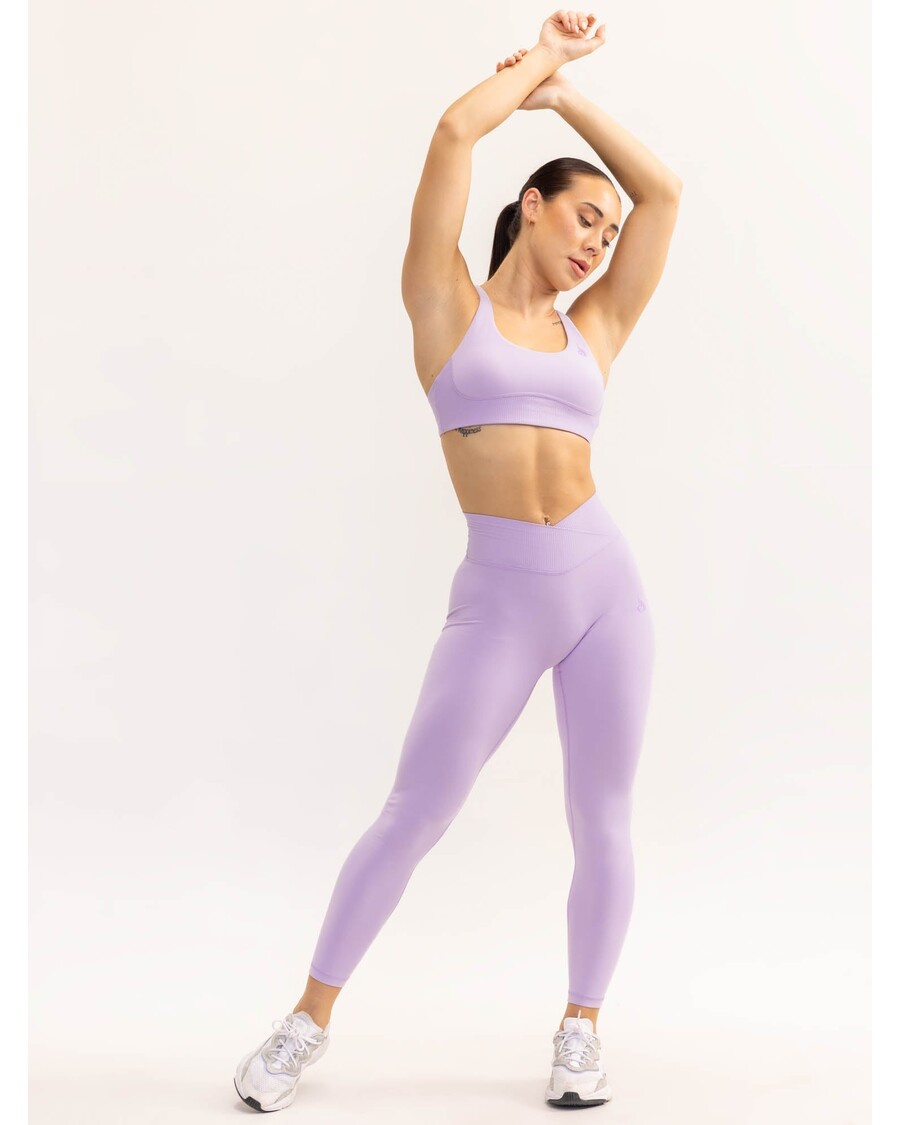 Ryderwear Activate Cross Over Scrunch Leggings - Lavender