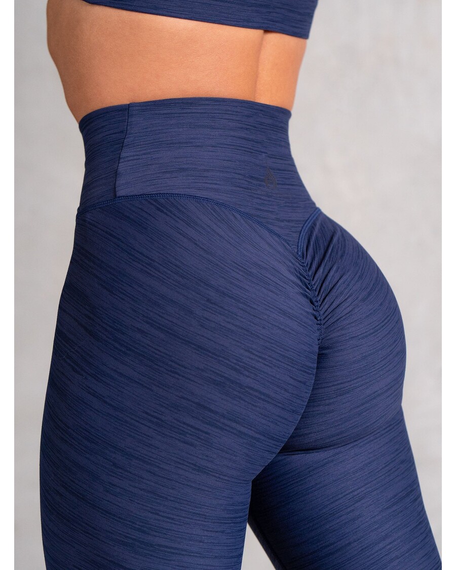 Ryderwear Icon Cross Over Scrunch Leggings - Navy Marl