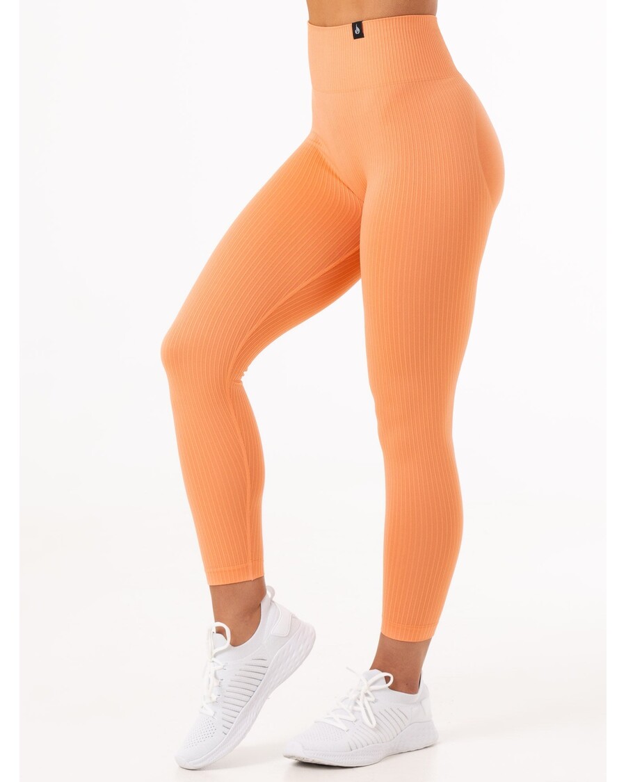 Ryderwear Rib Scrunch Seamless Leggings - Mango
