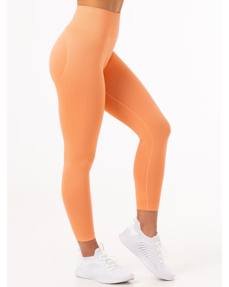 Ryderwear Rib Scrunch Seamless Leggings - Mango