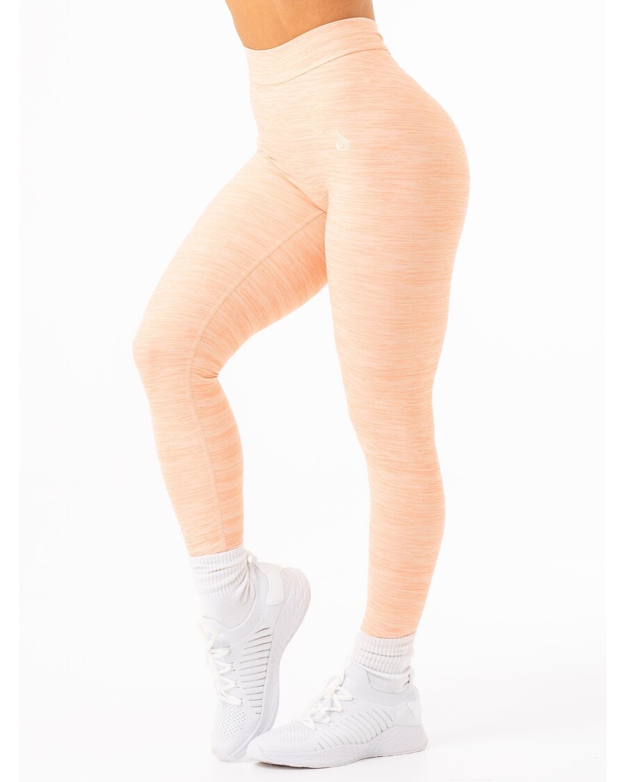 Ryderwear NKD V Scrunch Leggings - Blush Marl