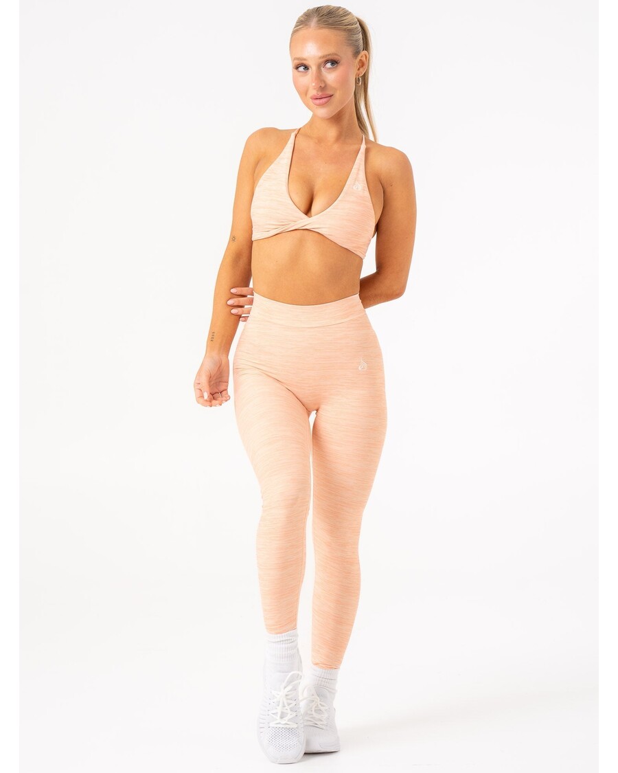 Ryderwear NKD V Scrunch Leggings - Blush Marl