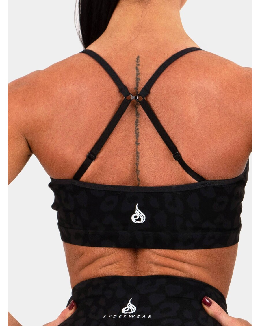 Sujetador Deportivo Ryderwear Animal - Leopardo Negro