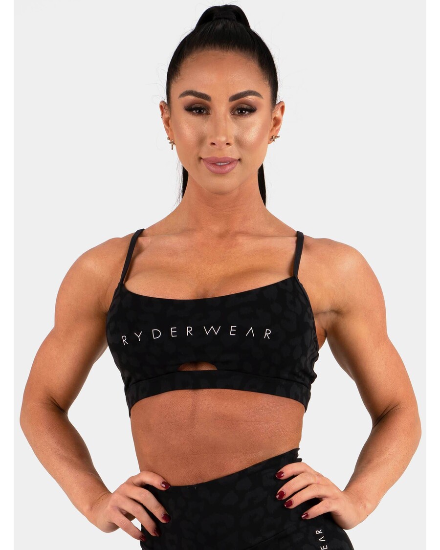 Sujetador Deportivo Ryderwear Animal - Leopardo Negro