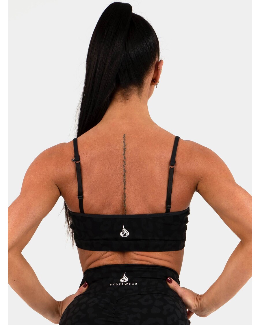 Sujetador Deportivo Ryderwear Animal - Leopardo Negro