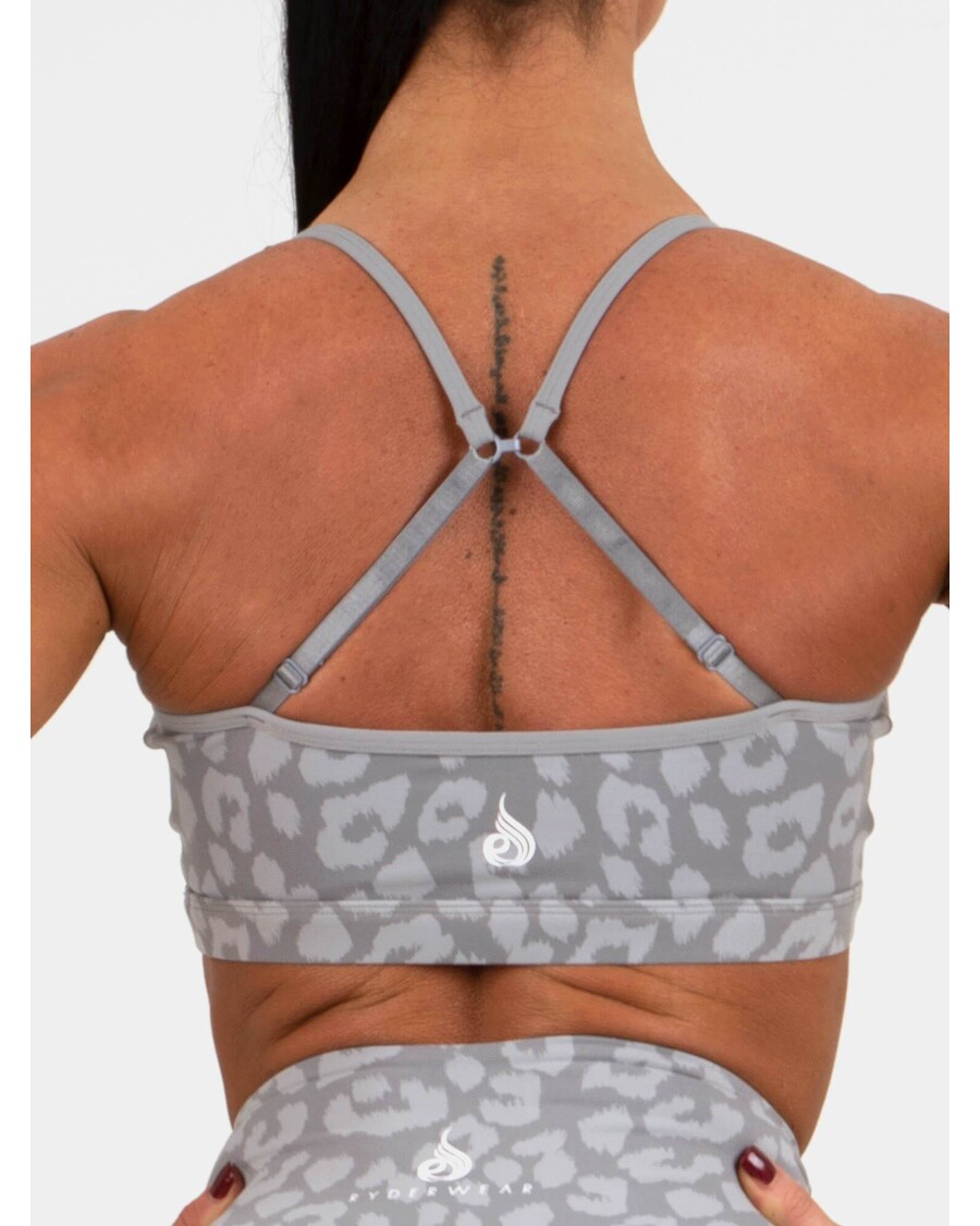 Ryderwear állati Sportmelltartó - Leopárdszürke