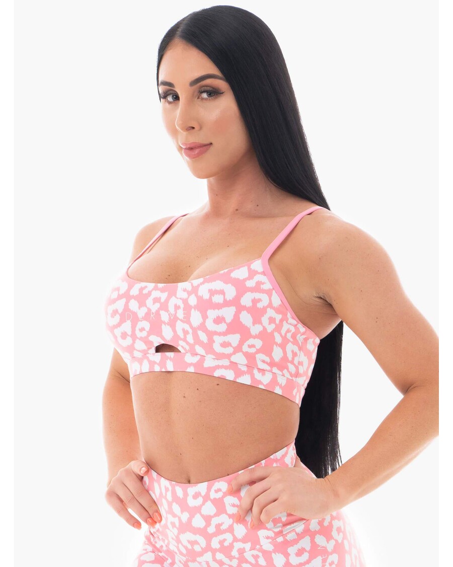 Sutiã Esportivo Ryderwear Animal - Leopardo Rosa