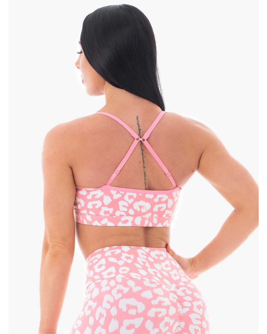 Sutiã Esportivo Ryderwear Animal - Leopardo Rosa