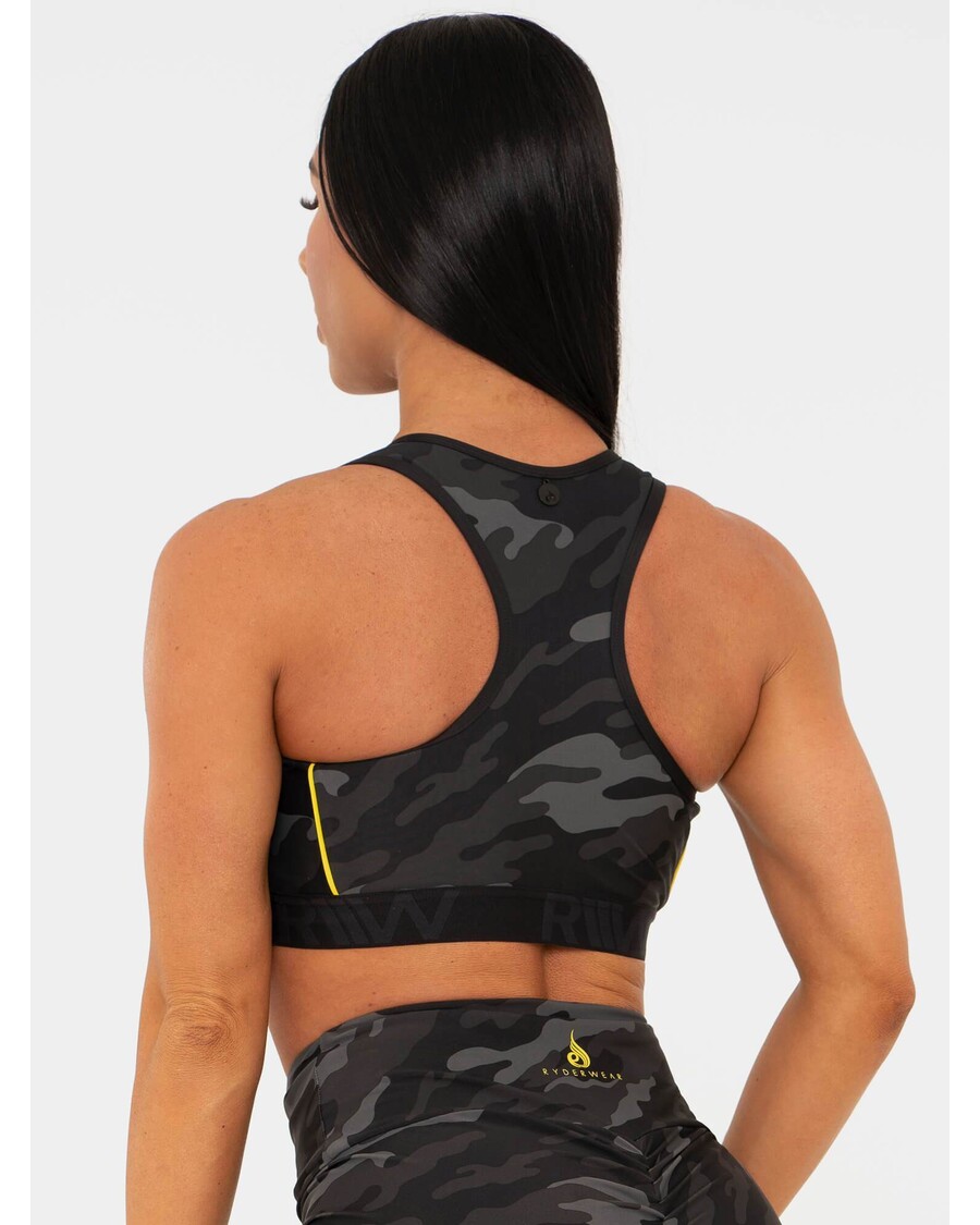 Ryderwear Camo Zapinany Na Zamek Sportowy Biustonosz - Camo