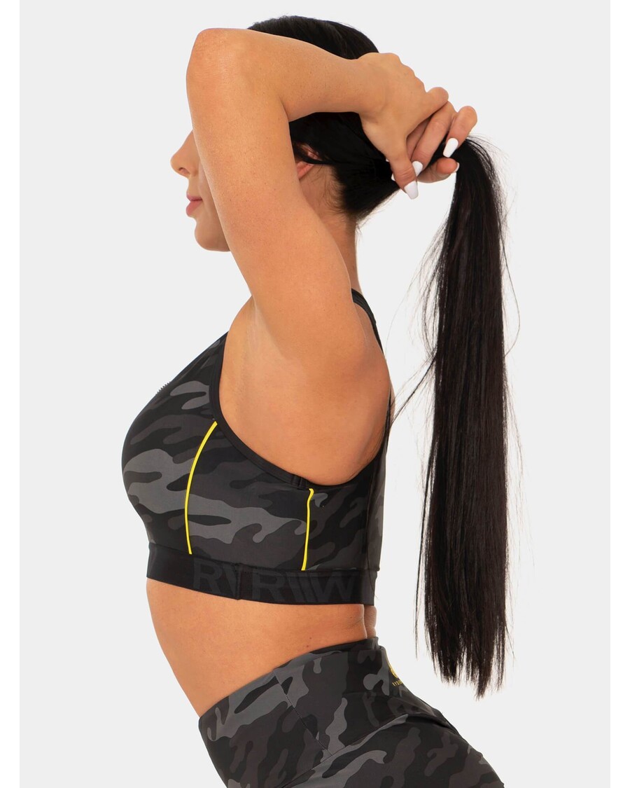 Ryderwear Camo Zapinany Na Zamek Sportowy Biustonosz - Camo