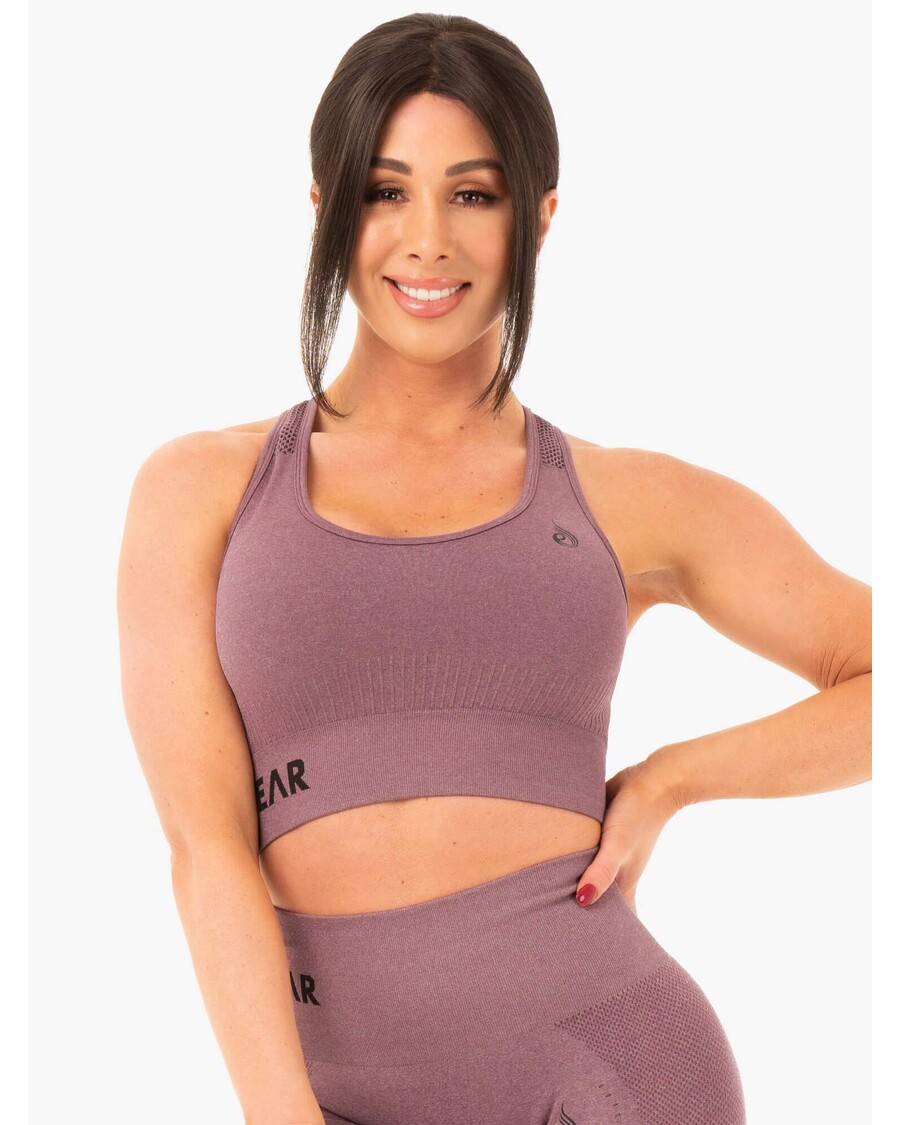 Ryderwear Seamless Staples Sports Bra - Purple Marl