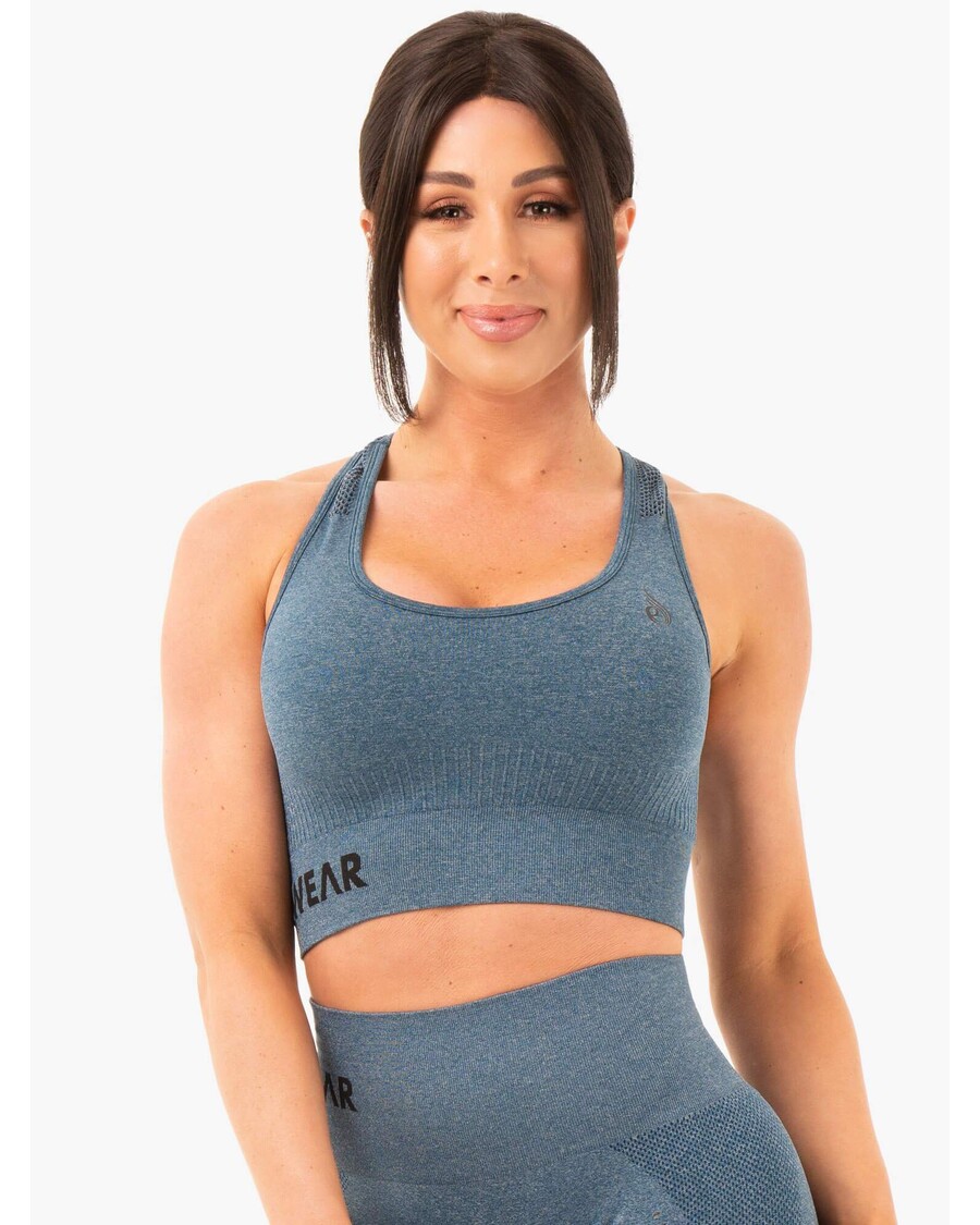 Ryderwear Seamless Staples Sports Bra - Teal Marl