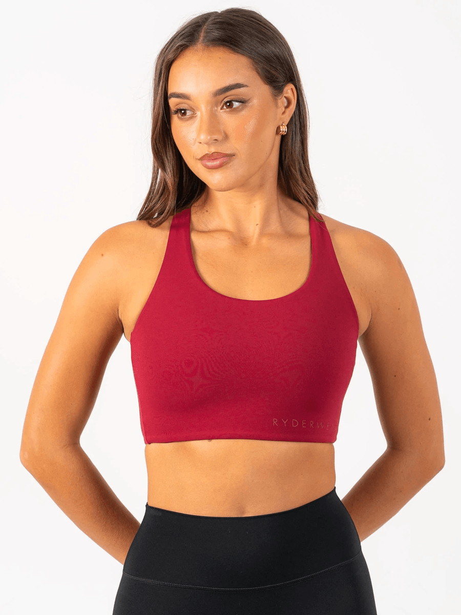 Ryderwear NKD Sports Bra - Berry Red