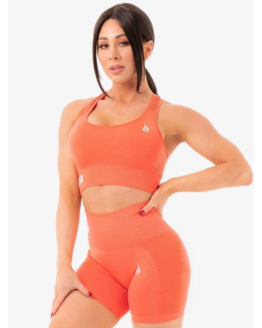 Ryderwear Seamless Staples Sports Bra - Orange Marl