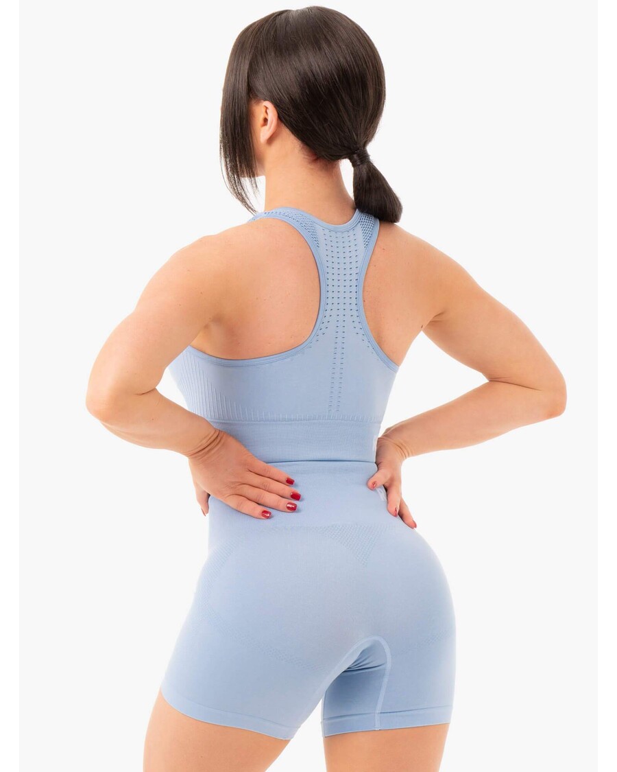 Ryderwear Seamless Staples Sports Bra - Denim Blue Marl