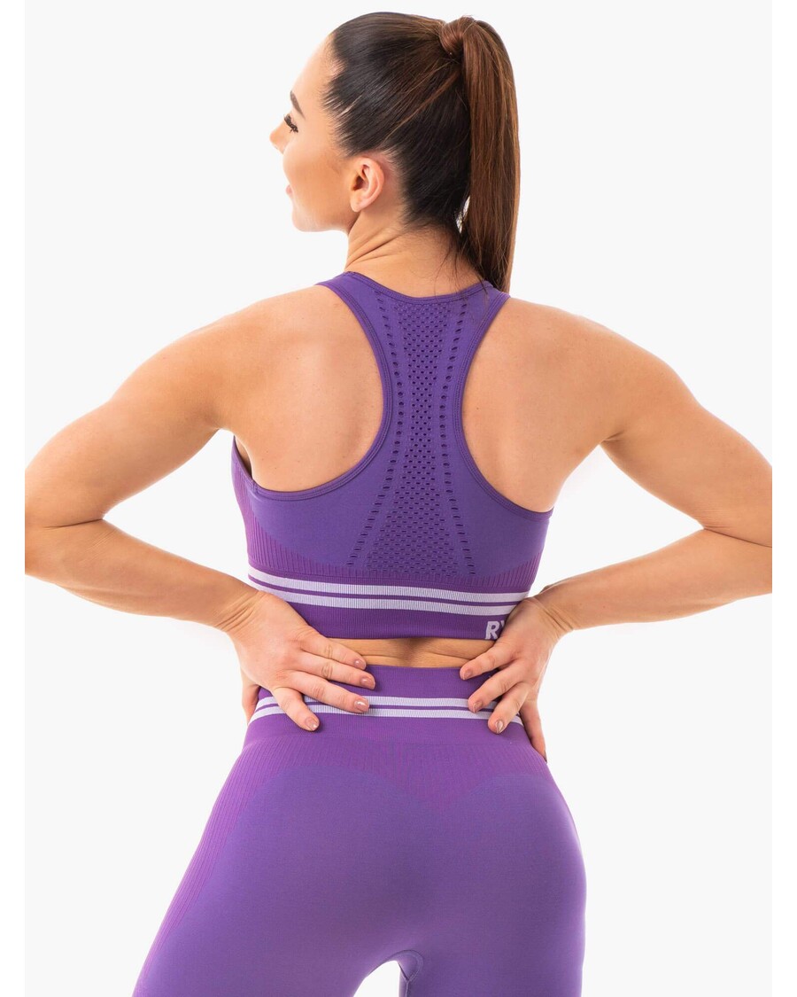 Ryderwear Freestyle Naadloze Longline Sportbeha - Paars