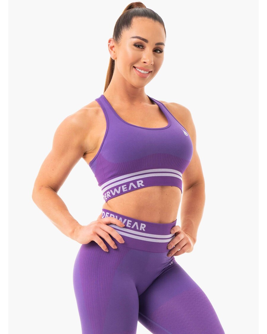 Ryderwear Freestyle Naadloze Longline Sportbeha - Paars