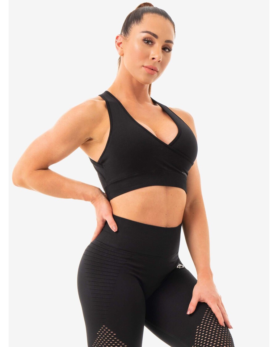 Ryderwear Geo Seamless Sports Bra - Black