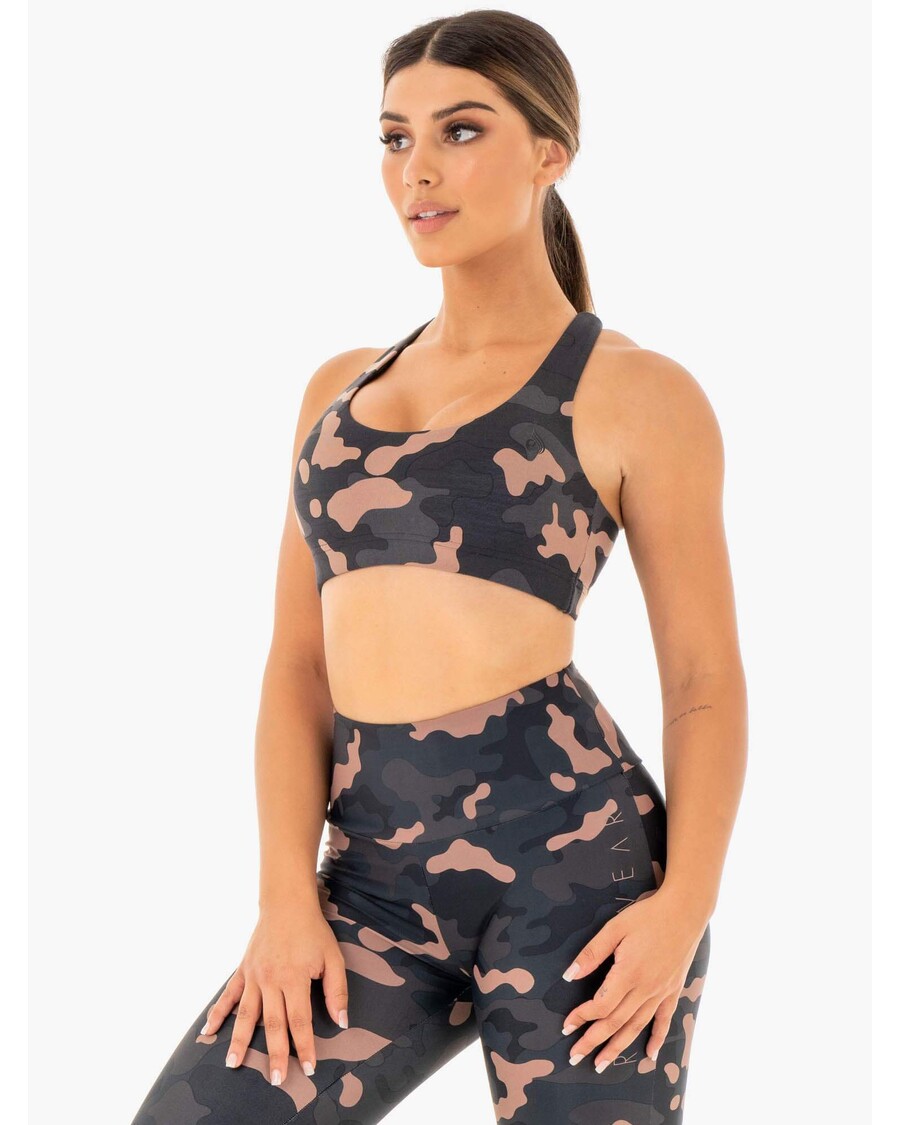 Ryderwear Camo Sports-bh - Rose Camo